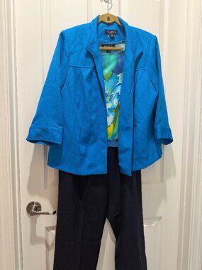 Perceptions  3-piece Pant Suit Set, 14W